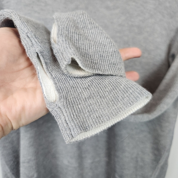 Lululemon Pure Balance Grey Sweater Lightweight Fine Knit Size S Soft Cozy - Picture 4 of 11